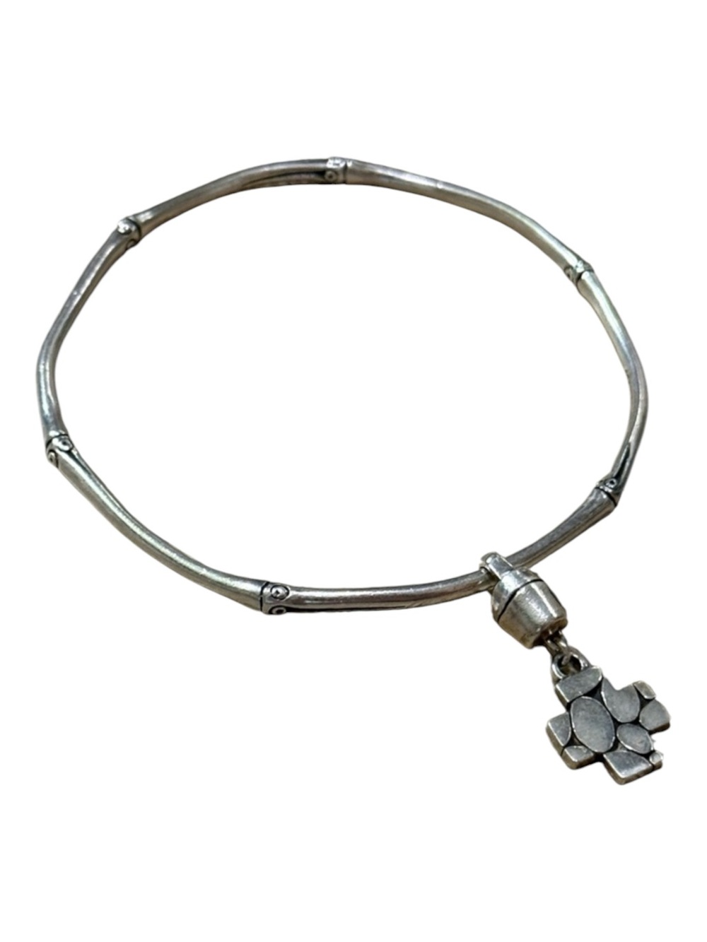 John Hardy Bamboo Kali Cross Charm Bangle Bracelet Sterling Silver 925 - Picture 5 of 12